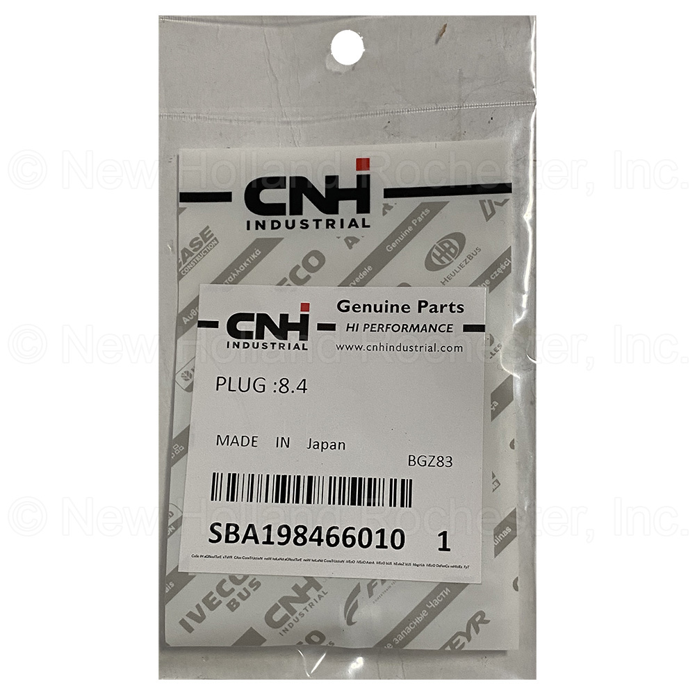New Holland Plug Part # SBA198466010