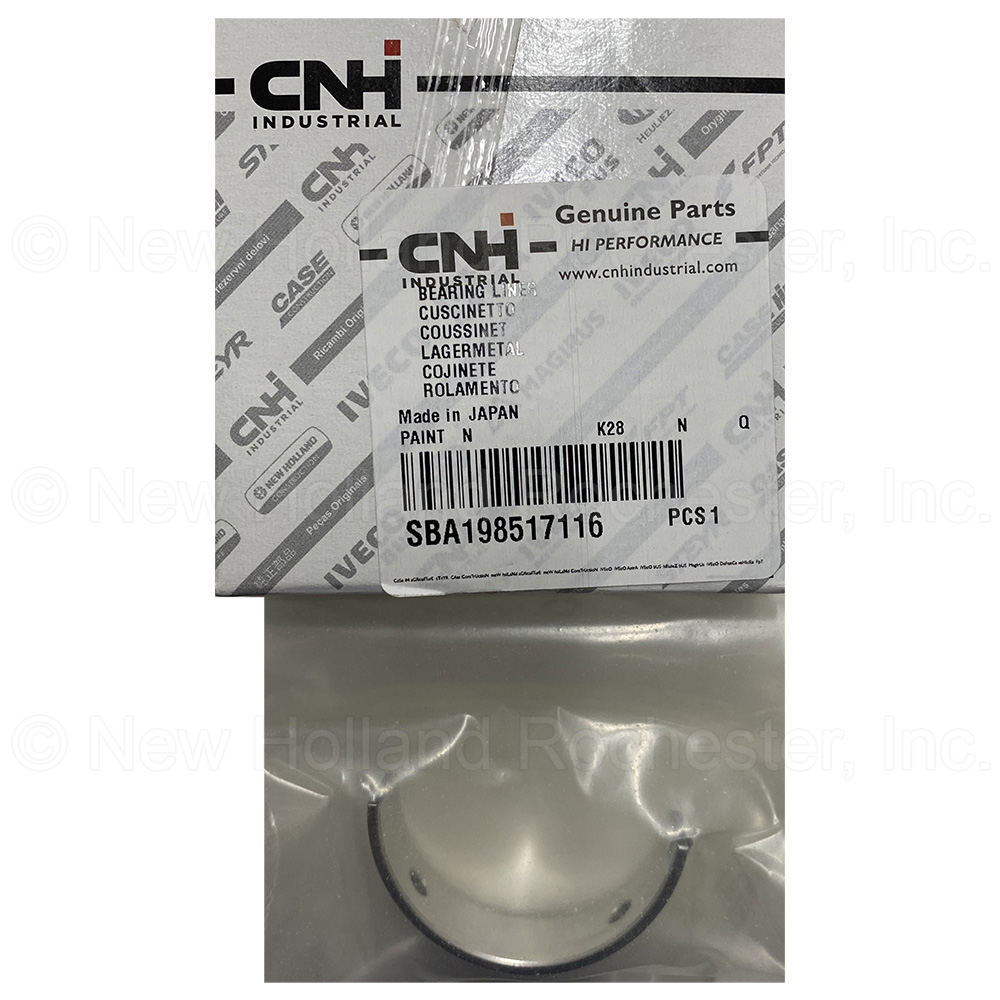 New Holland Bearing Liner Part # SBA198517116