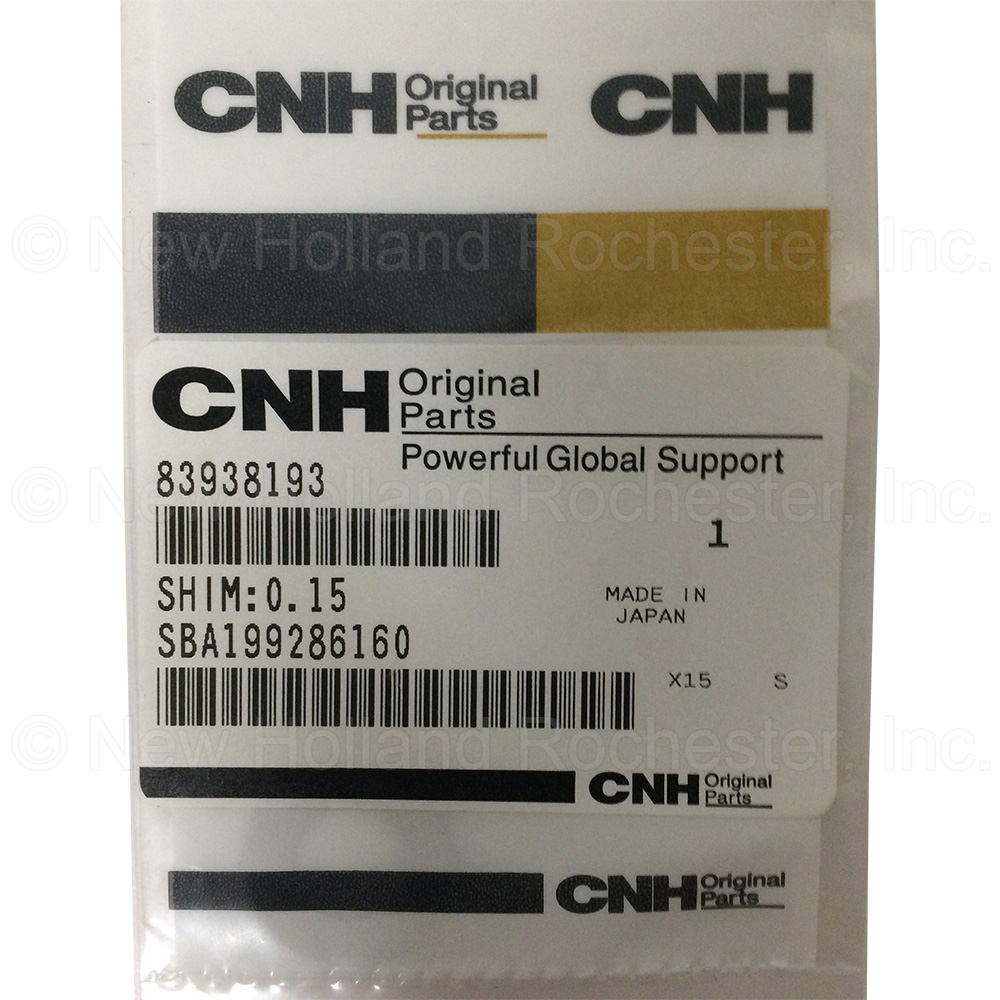 New Holland Shim Part # SBA199286160