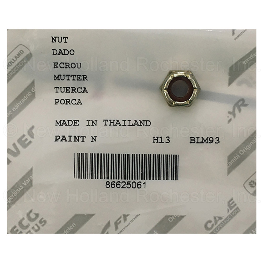 New Holland Lock Nut Part # 86625061