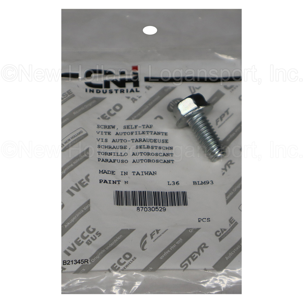 New Holland Self-Tap Screw Part # 87030529