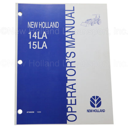 New Holland Operator's Manual Part # 87300298