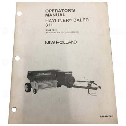 New Holland 311 Baler Operator's Manual Part # 42031114