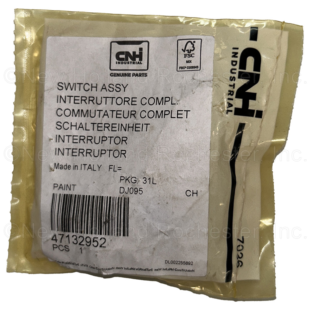New Holland Switch Assembly Part # 47132952 - Image 3
