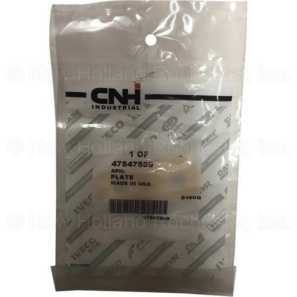 New Holland Plate Part # 47547509 - Image 2