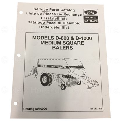New Holland D800 and D1000 Operator's Manual Part # 5080020