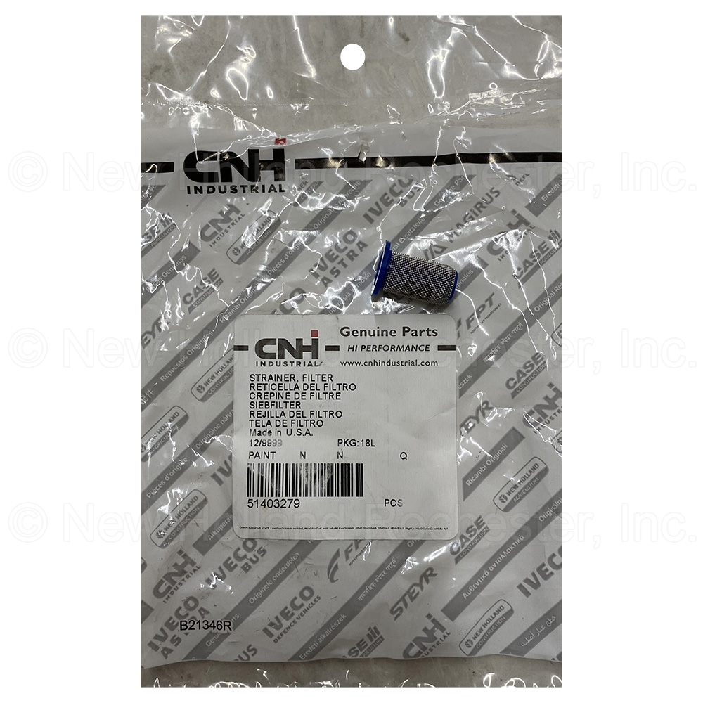 New Holland Strainer Filter Part # 51403279