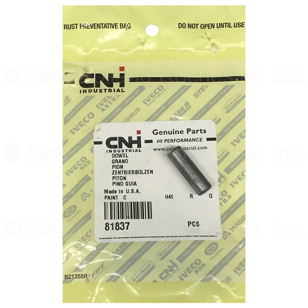 New Holland Dowel Pin Part # 81837