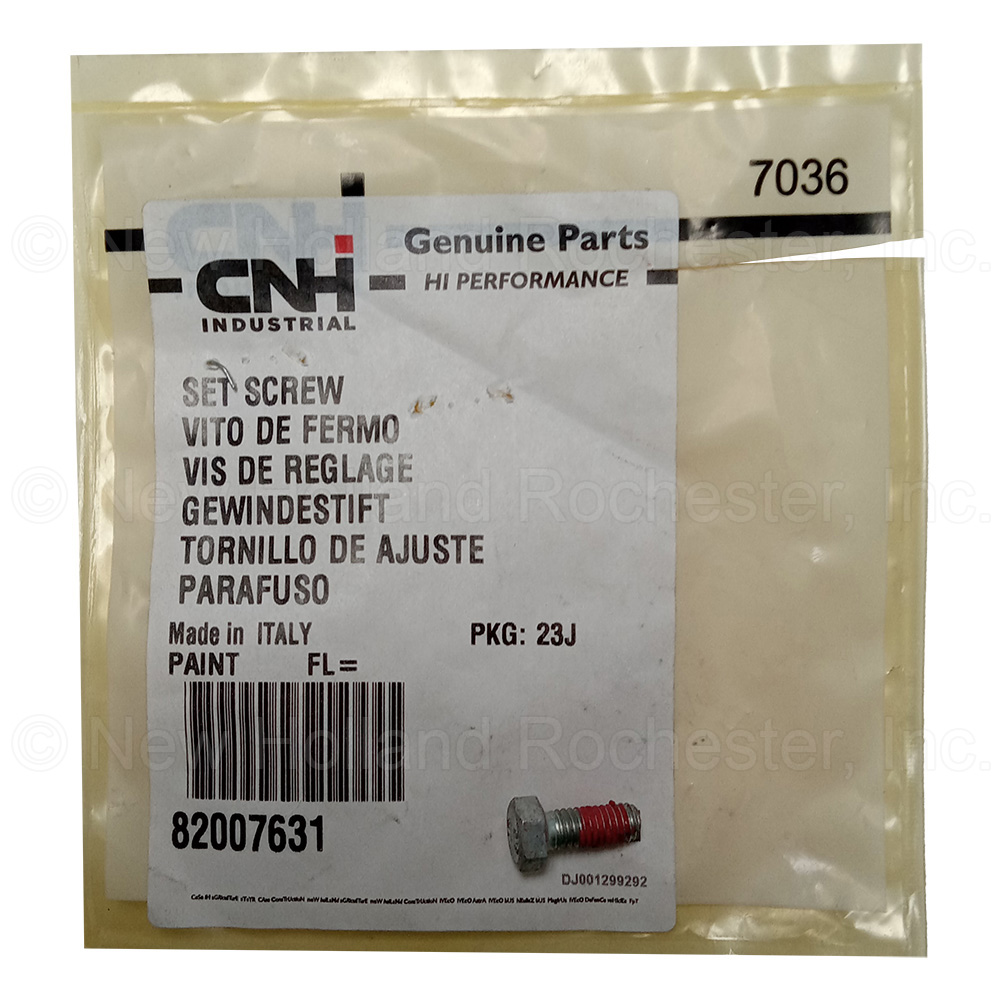New Holland Set Screw Part # 82007631