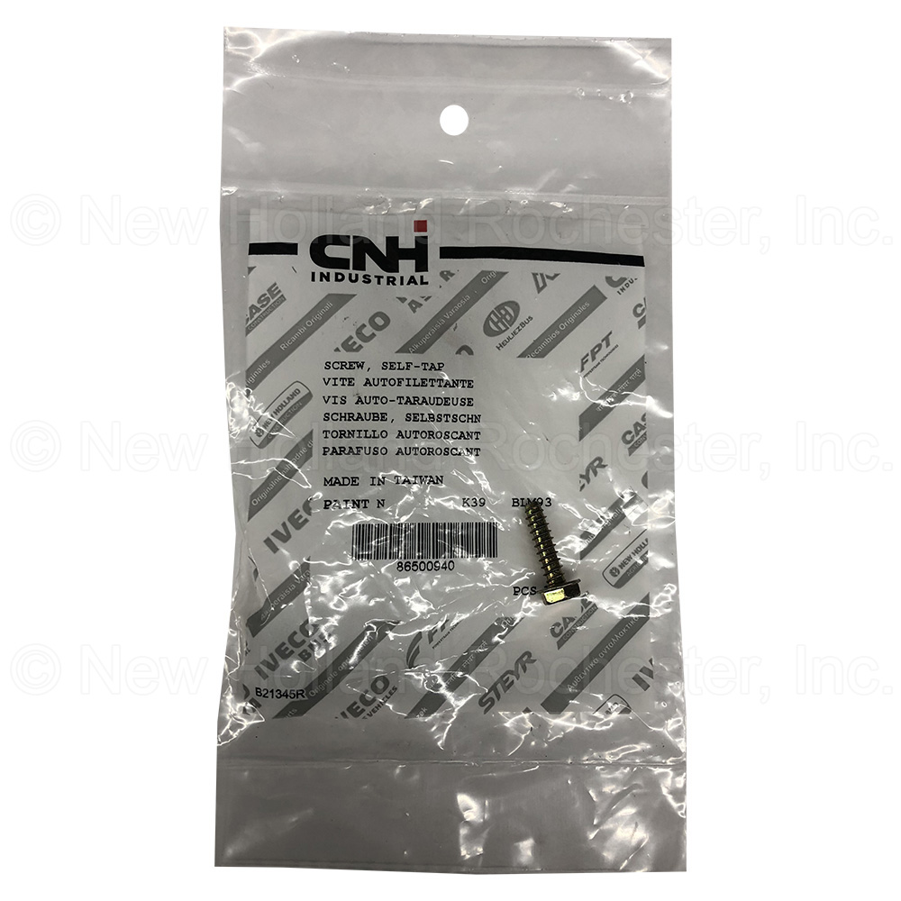 New Holland Self-Tap Screw Part # 86500940