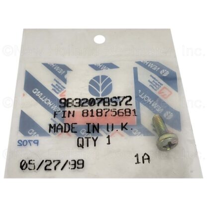 New Holland Screw Part # 9832078S72