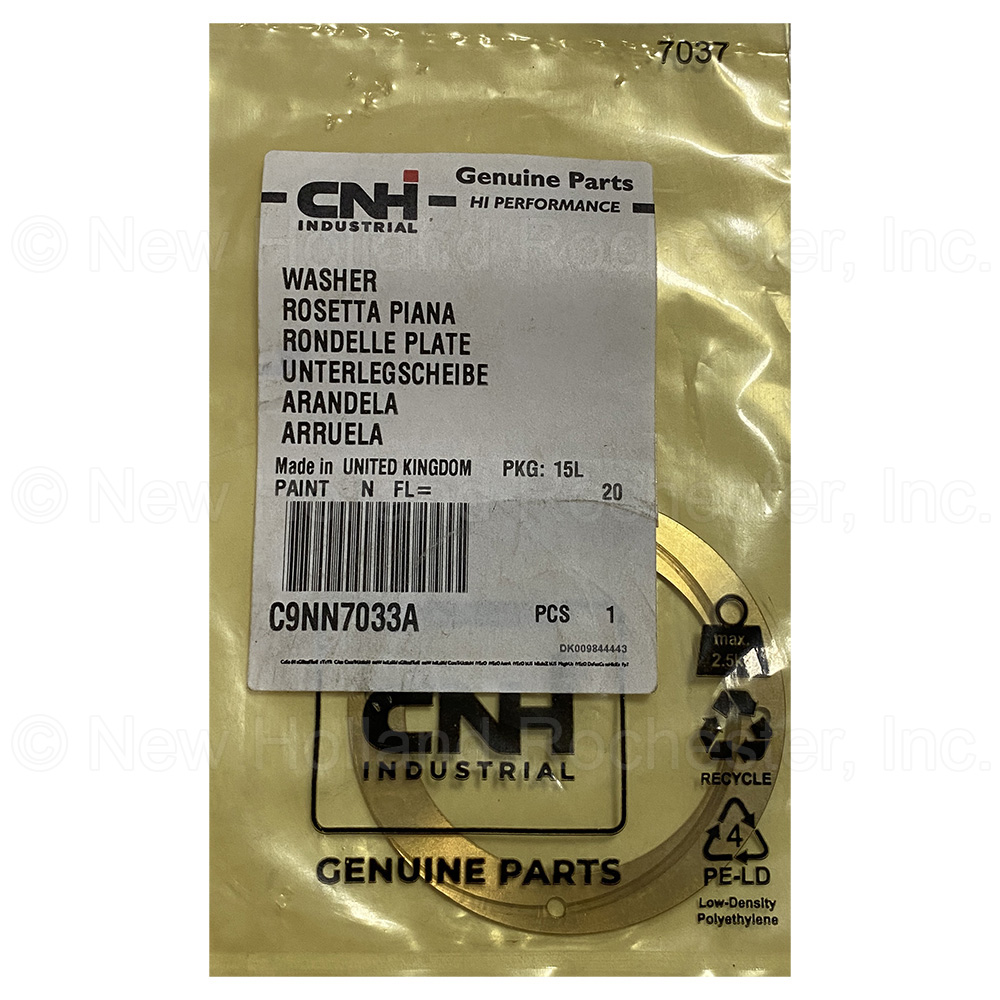 New Holland Washer Part # C9NN7033A - Image 2