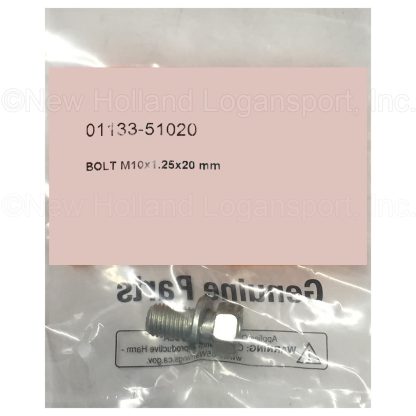 Kubota M10x1.25x20mm Bolt Part # 01133-51020
