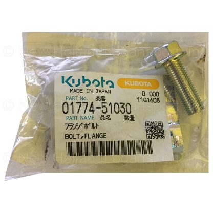 Kubota Flange Bolt M10x1.25x30mm Part # 01774-51030