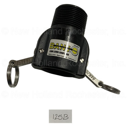 Banjo 1" Female Coupler X 1-1/4" Male Thread Poly Cam Lever Coupling Part # 125B