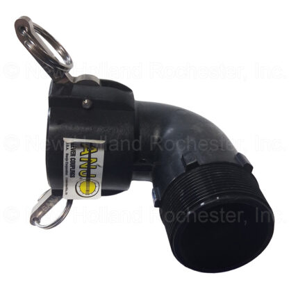 Banjo 2" 90-Deg Female Coupler X 2" Male Thread Poly Cam Lever Coupling Part # 200B90