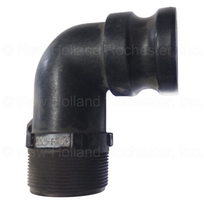 Banjo 2" 90-Deg Male Adapter X 2" Male Thread Poly Cam Lever Coupling Part # 200F90