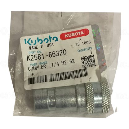 Kubota Coupler 1/4" H2-62 Part # K2581-66320