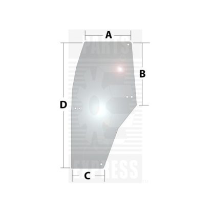Case IH McCormick LH Glass Door Aftermarket Part # WN-192003A6