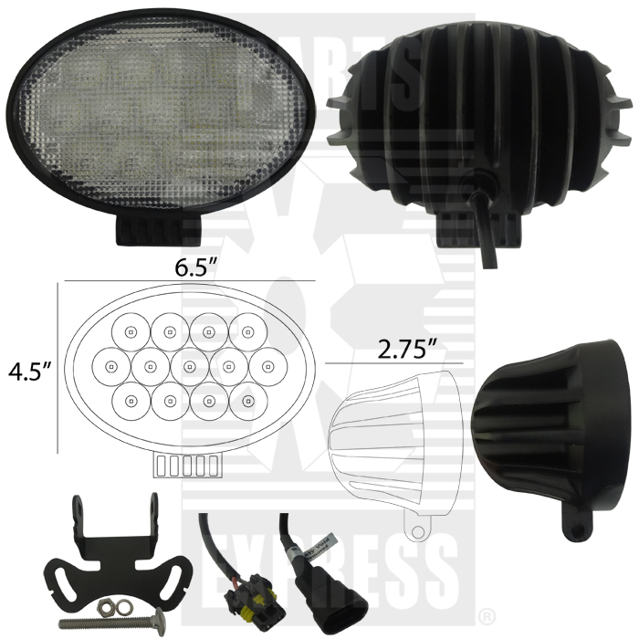 John Deere LED Cab Roof Light Aftermarket Part # WN-AH212522