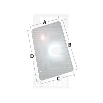 Ford New Holland Side Glass Aftermarket Part # WN-D5NN9425722B