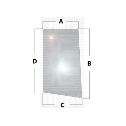 John Deere LH Side Glass Aftermarket Part # WN-L113306