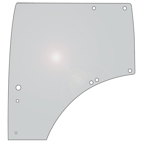 Glass, Door, Left Hand To Fit John Deere Part # WN-L212967