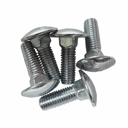Carriage Bolt, M12 x 60mm 1.75 Pitch, Package of 5 To Fit Capello Part # WN-PMF-000038-PKG