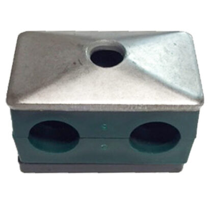 Double Pipe Clamp, Steel Hydraulic Lines To Fit Capello Part # WN-PO-000010