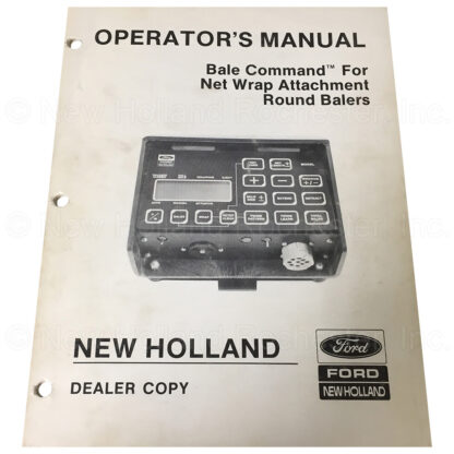 New Holland Bale Command Manual Part # 42372400