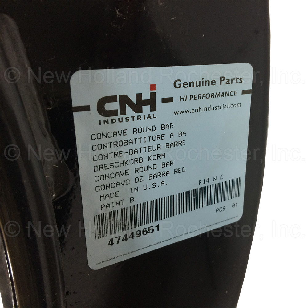 New Holland Round Bar Concave Part # 47449651 - Image 4