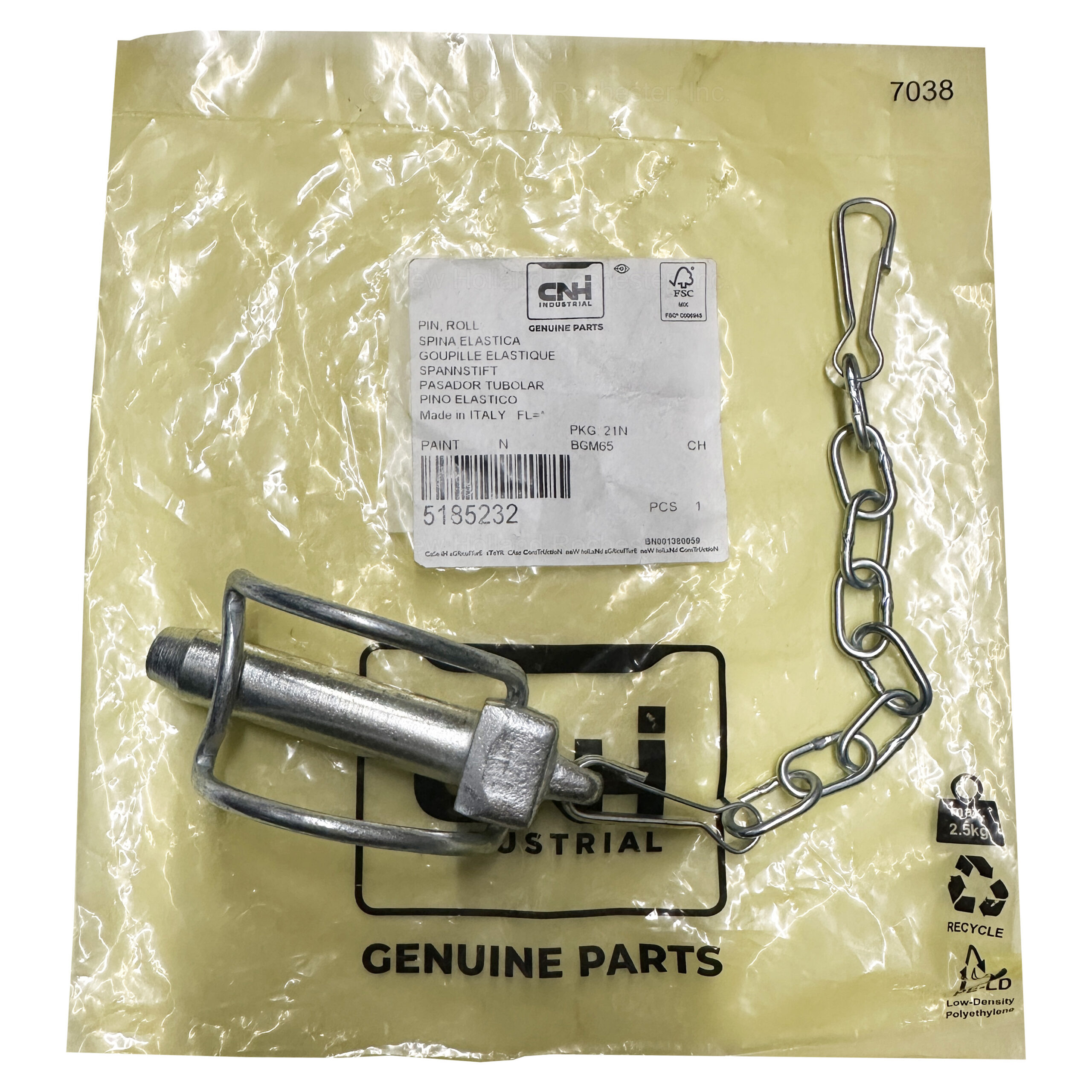 New Holland Roll Pin Part # 5185232