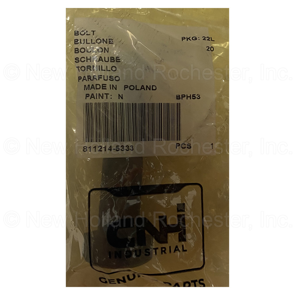 New Holland Bolt Part # 811214-5333 - Image 2