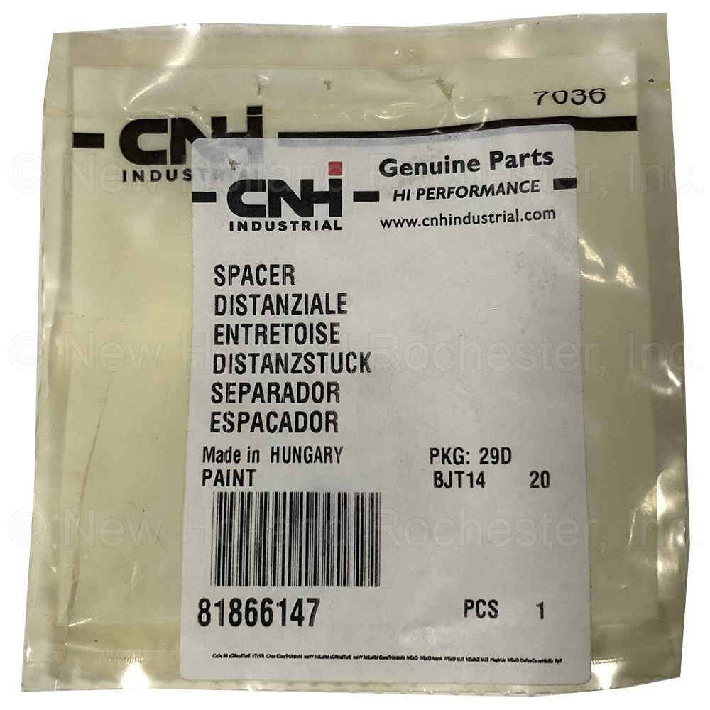 New Holland Spacer Part # 81866147 - Image 3