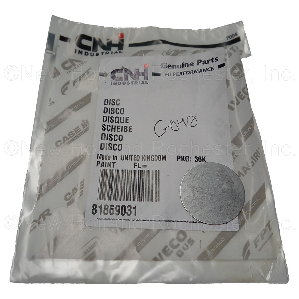 New Holland Disc Part # 81869031