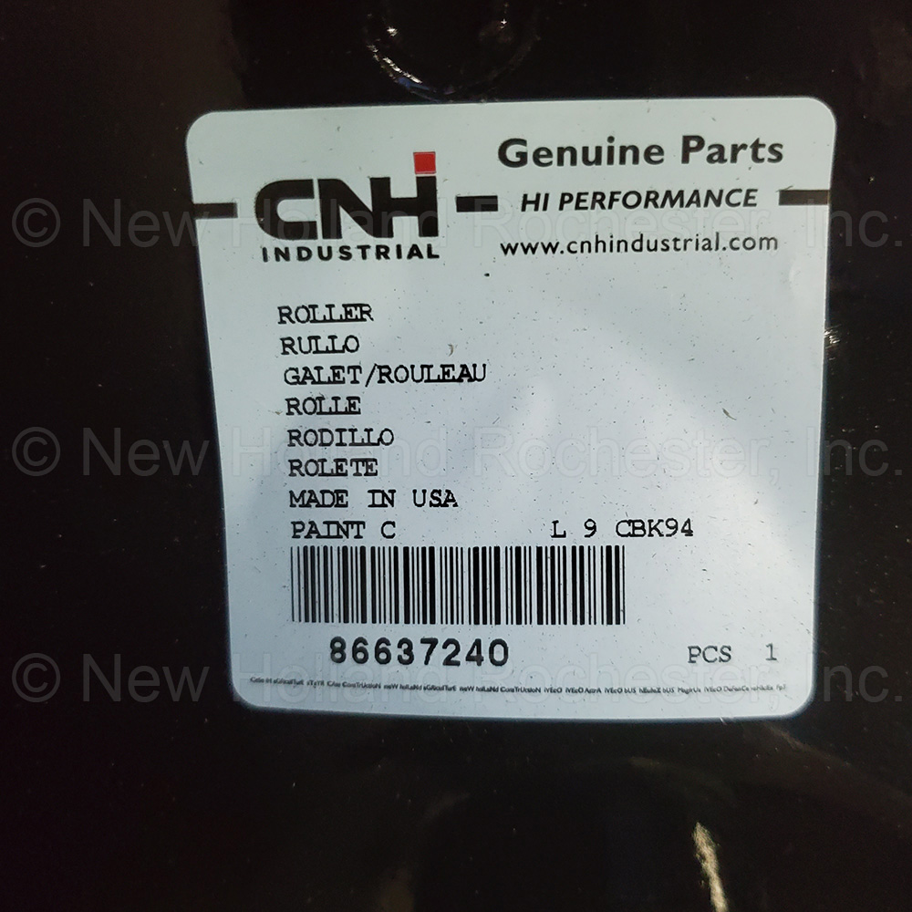New Holland Roller Part # 86637240 - Image 3
