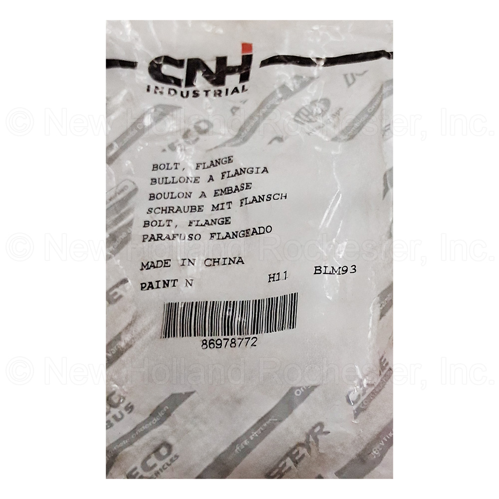 New Holland Flange Bolt Part # 86978772 - Image 3