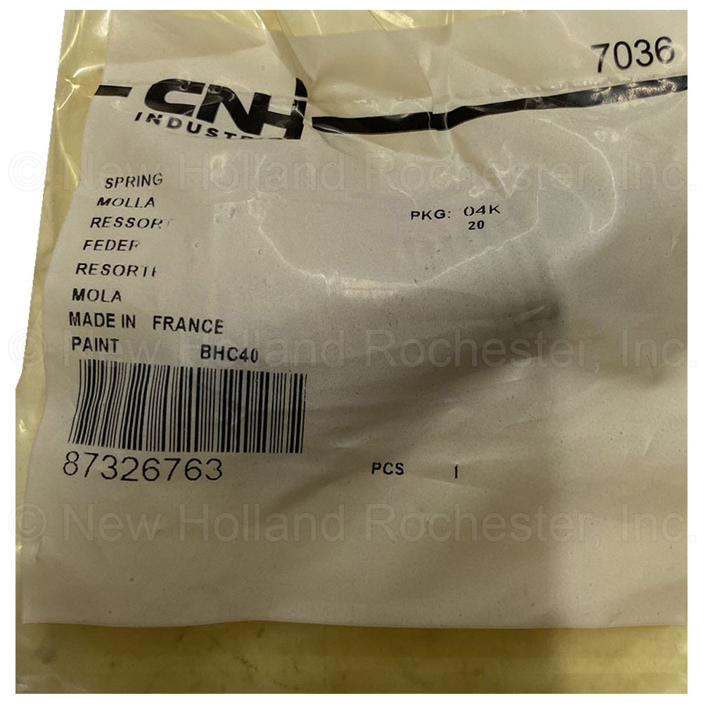 New Holland Spring Part # 87326763 - Image 2