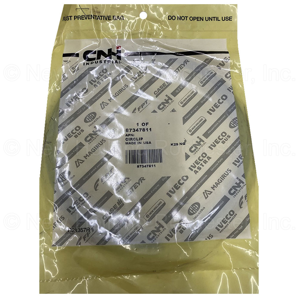 New Holland Snap Ring Part # 87347811 - Image 2