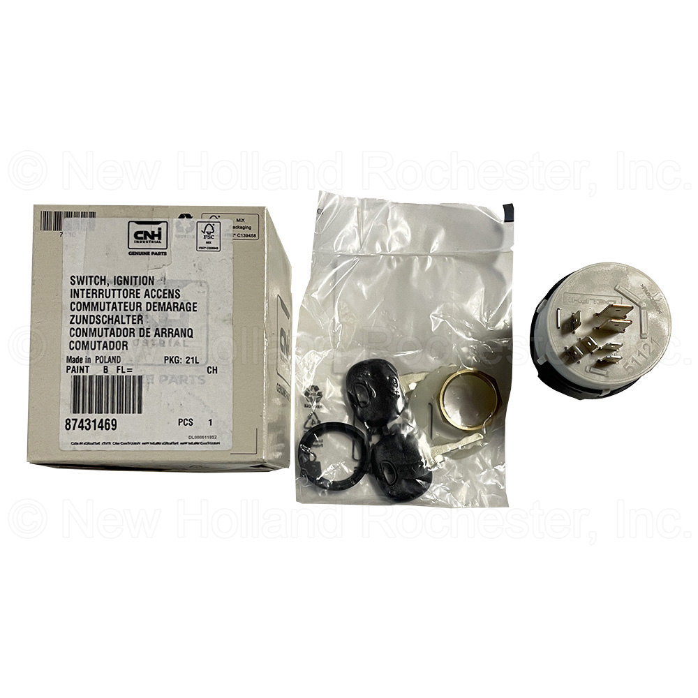 New Holland Ignition Swtich Part # 87431469 - Image 3