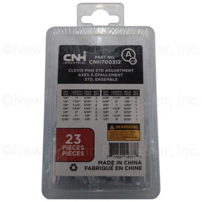 New Holland Clevis Pin STD Assortment Kit Part # CNH700312