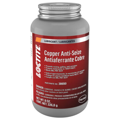 LOCTITE Copper Anti Seize Lubricant 8oz Brushtop Can Part # MC38650