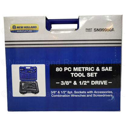 New Holland 80-Piece Ratchet & Socket Tool Kit Part # SN99980A