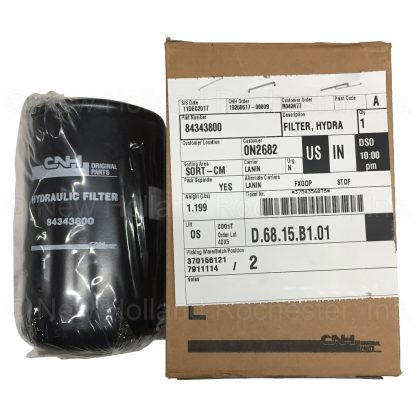 New Holland Hydraulic Oil Filter Part # 84343800