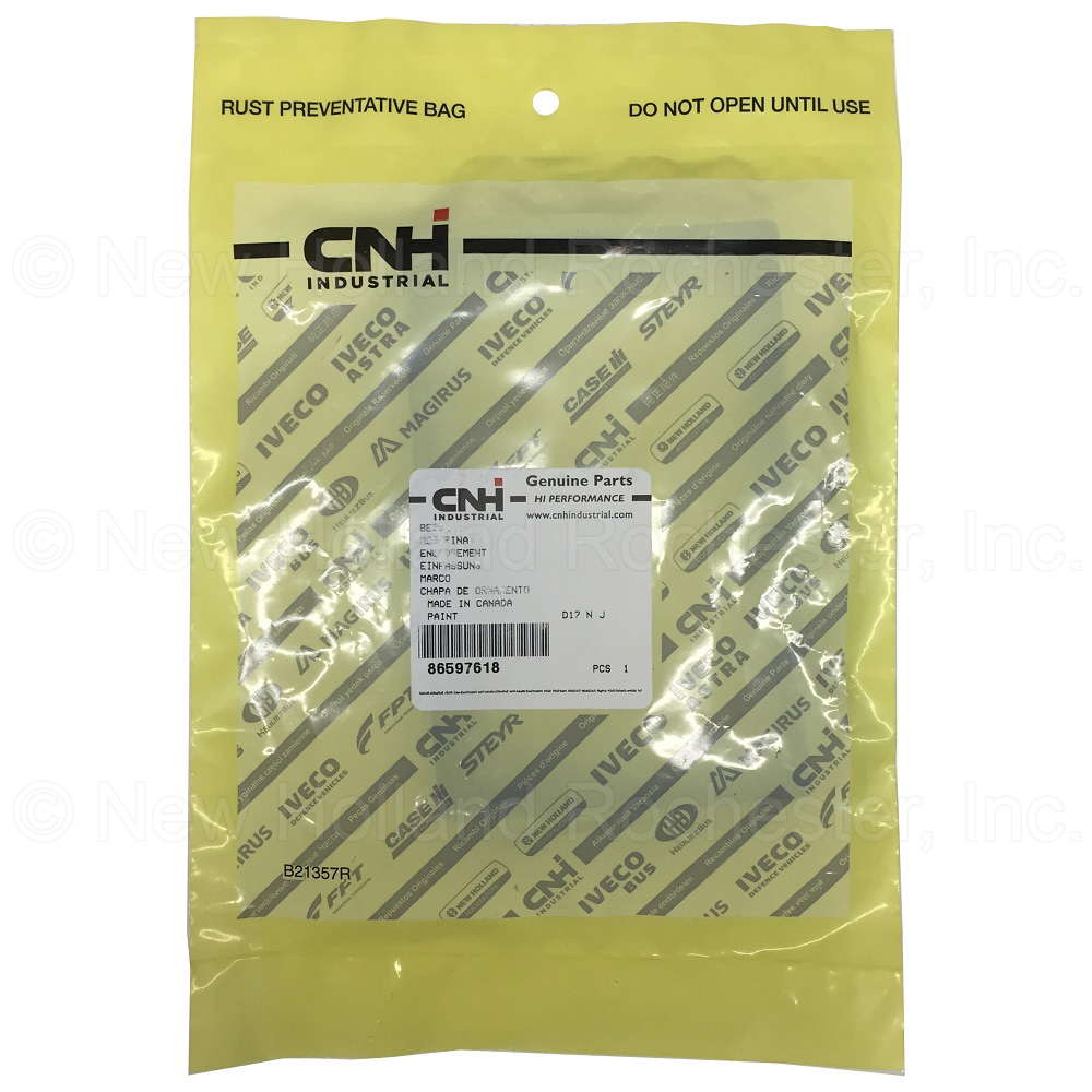 New Holland Bezel Part # 86597618 - Image 2