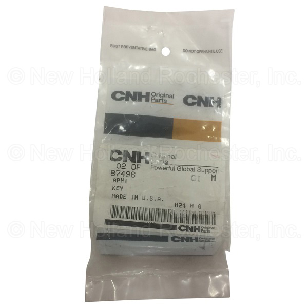 New Holland Key Part # 87496 - Image 2