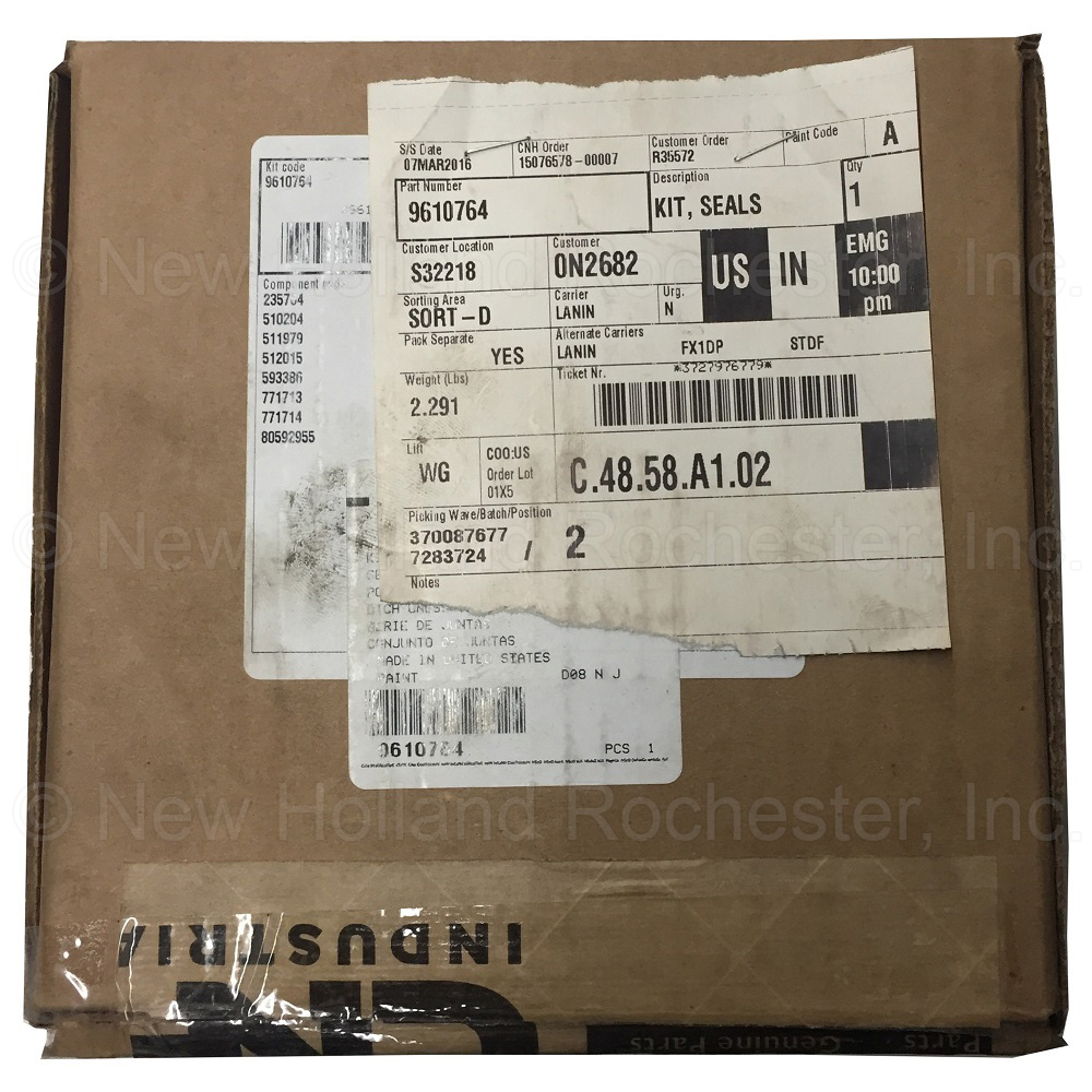 New Holland Misc Kit Part # 9610764 - Image 2
