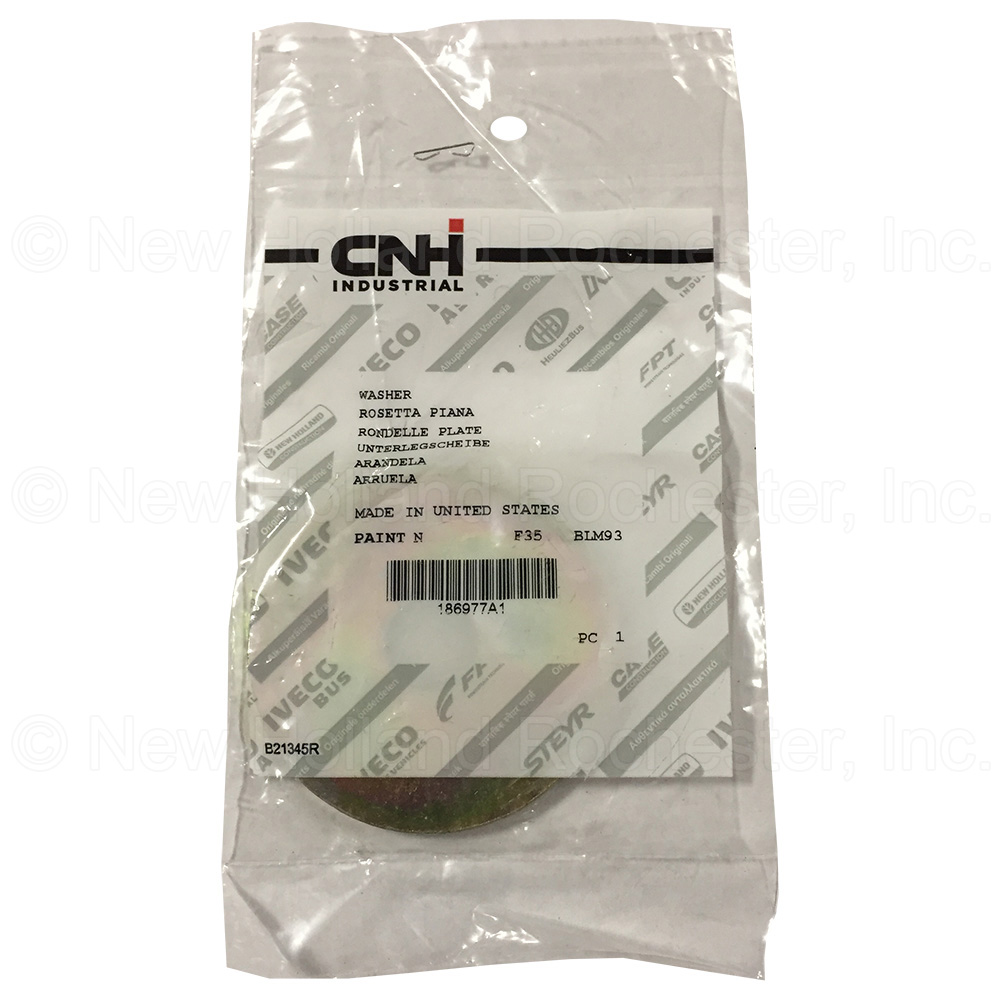 New Holland Washer Part # 186977A1 - Image 2