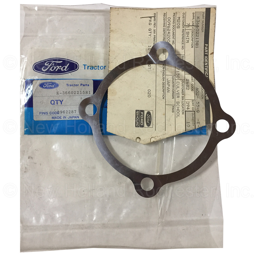 New Holland Shim Part # K3660221581