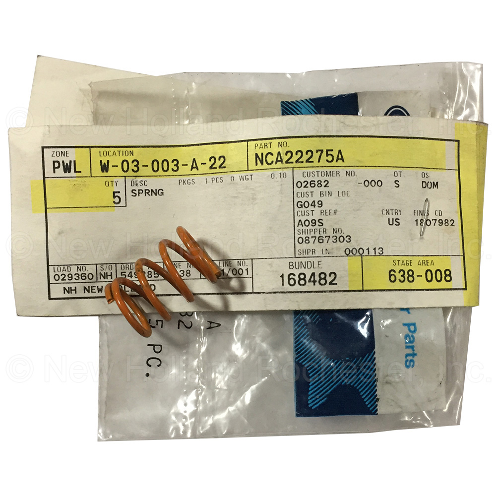 New Holland Spring Part # NCA22275A